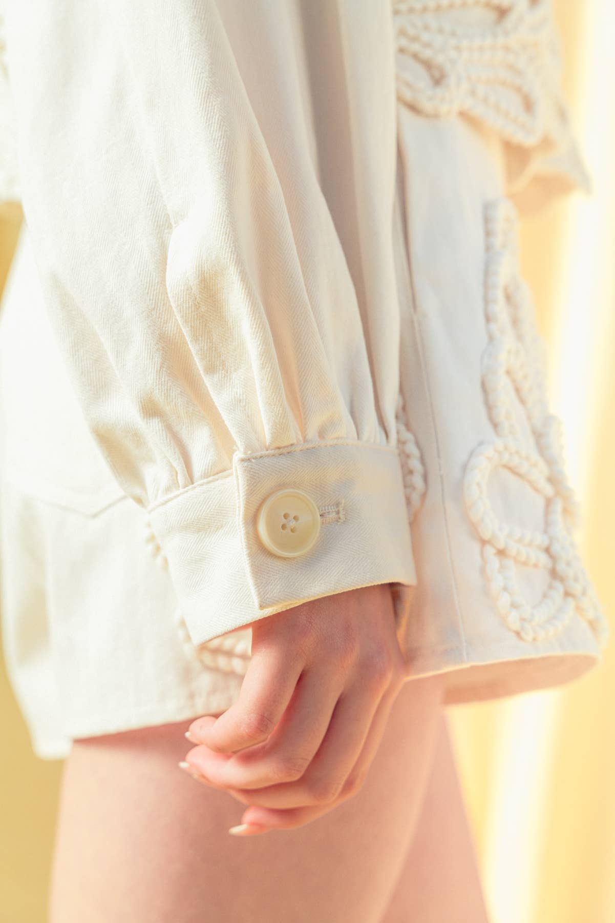 Floral Embellishment Jacket